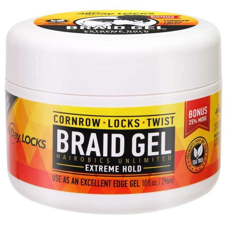 Loc & Twist Pro Kit Included in Loc & Twist Pro Kit: All Day Locks Braid Gel Bonus Size