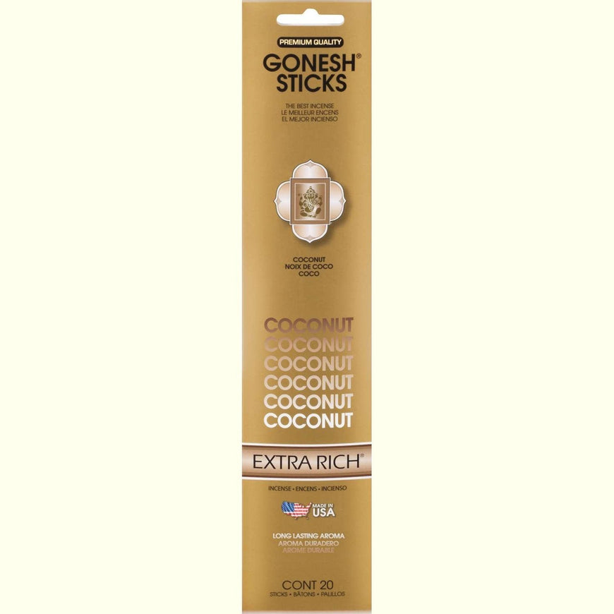 Gonesh Stick Extra Rich Coconut 20 Piece