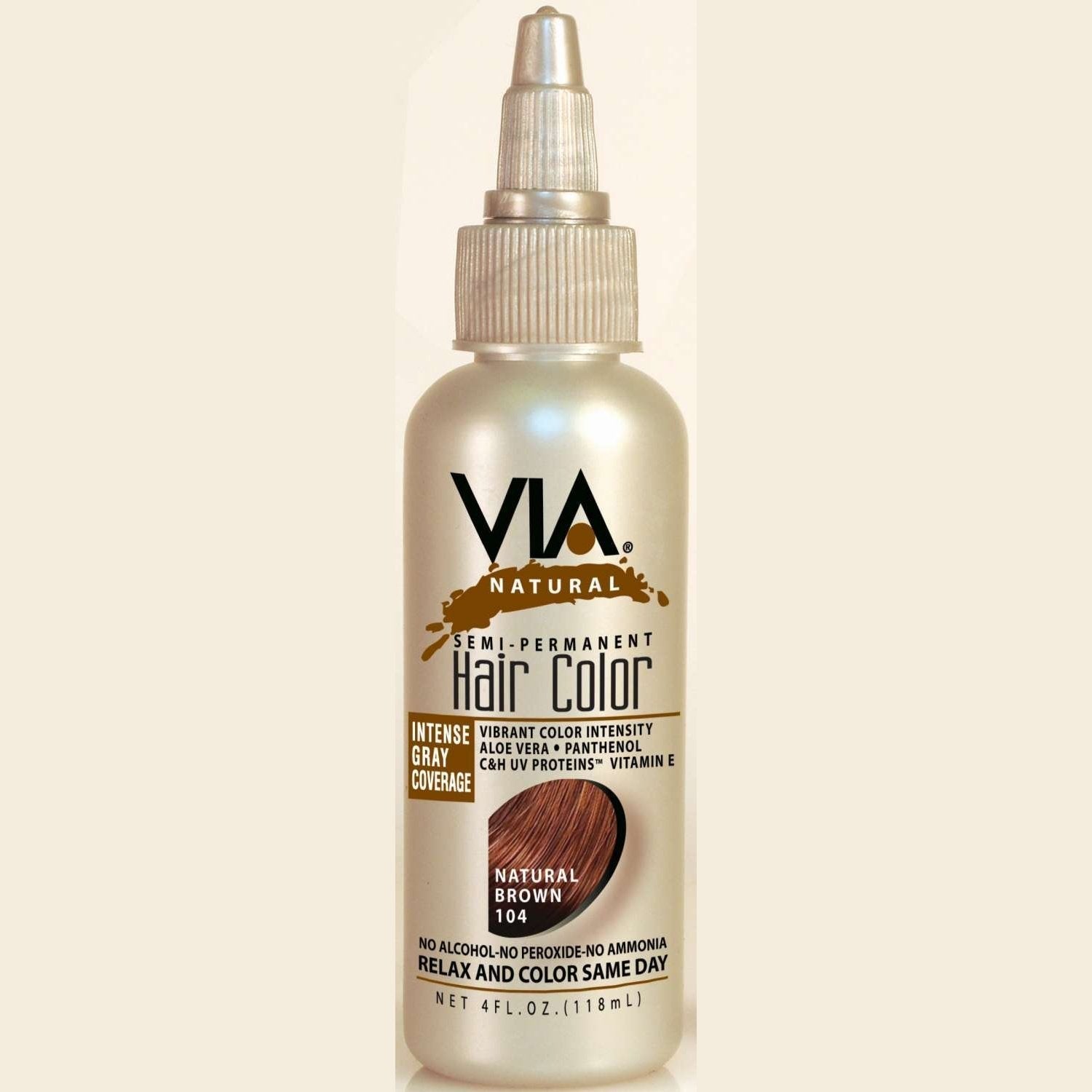 Via Natural Hair Color 104 Natural Brown